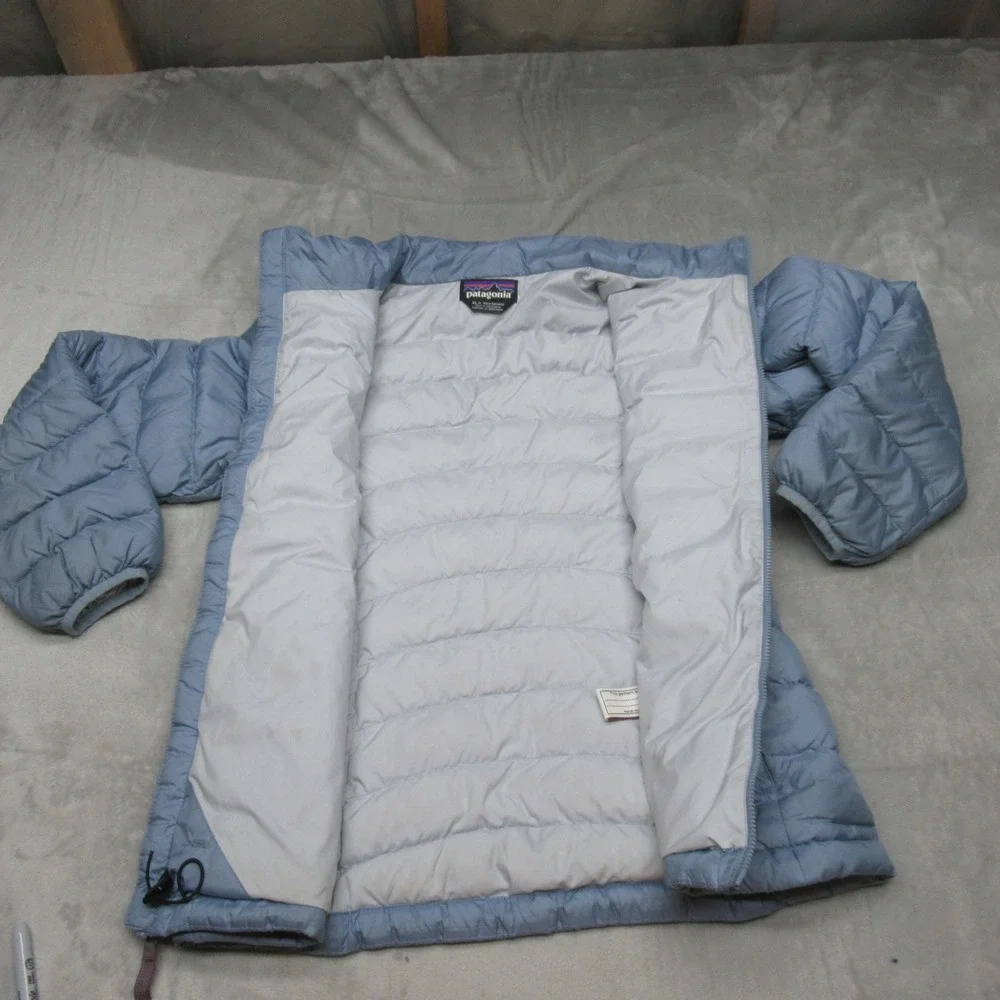 Patagonia Down Sweater Jacket Kids XL 14 Blue‎ Light Pack Insulated Quilted Puff